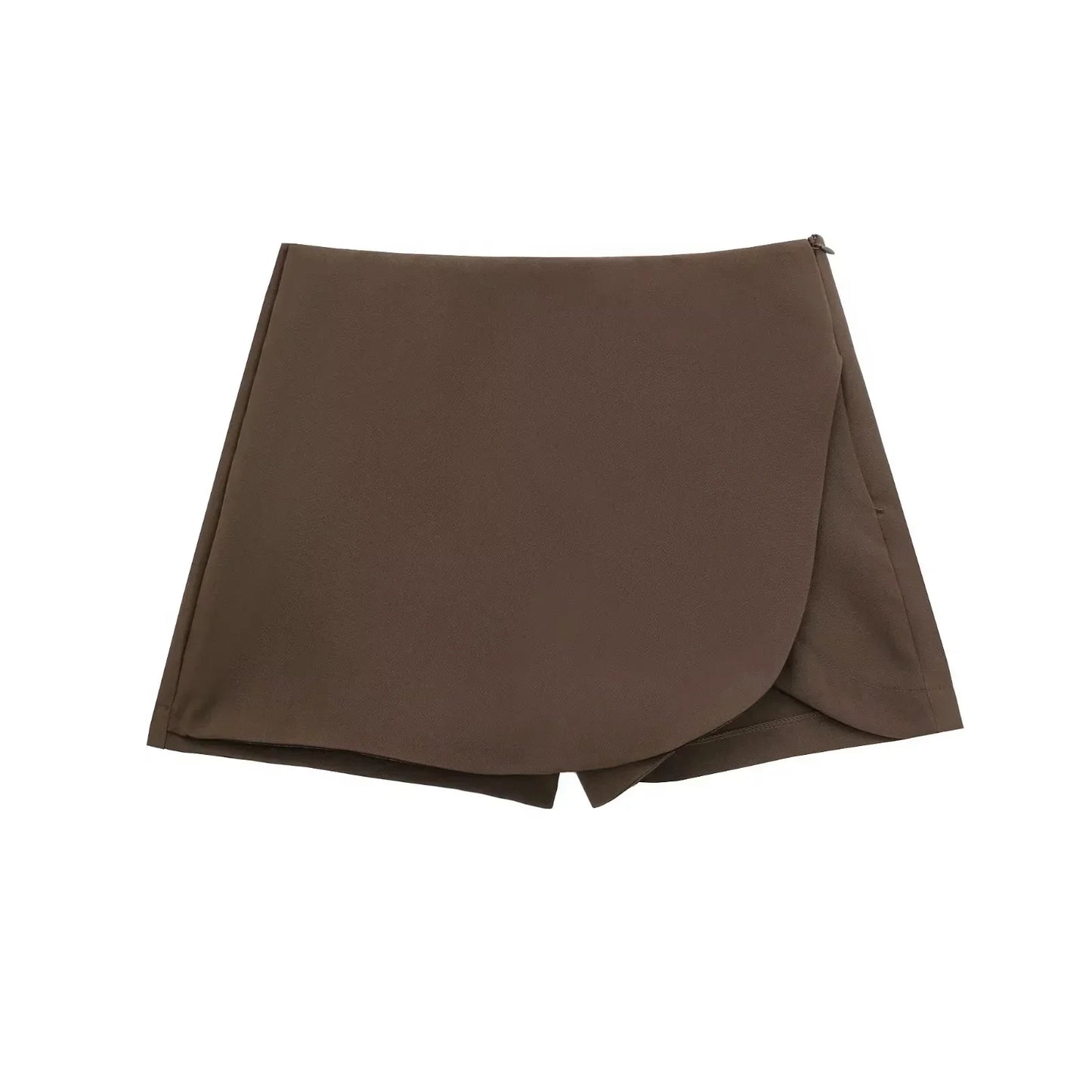 UK Size 7 Colors Women's Sexy Mini Skirt High Waist Brown Skirt Pants Stylish Summer Pink Black Mini Skirt Shorts Asymmetric Casual Off White Skirt