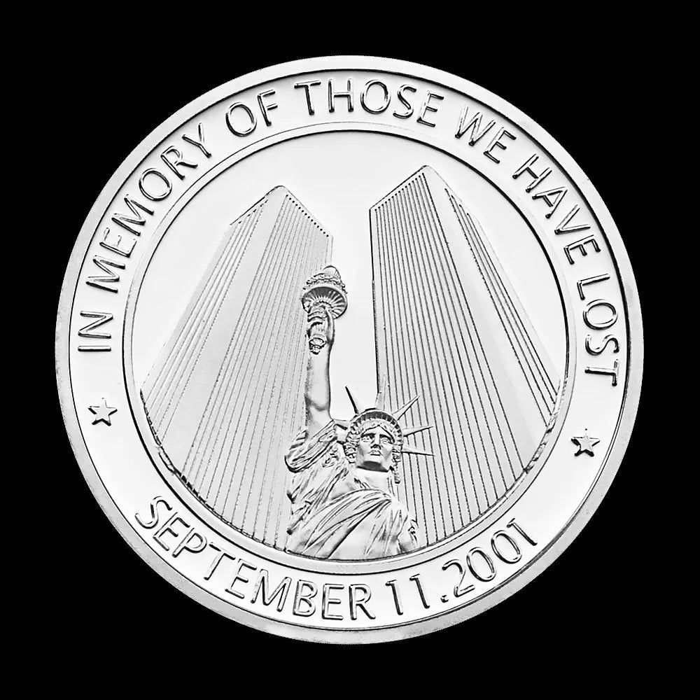 Sertember 11.2001 American Heroes Souvenir Collectible Gift In Memory of Those We Have Lost Silver Plated Commemorative Coin
