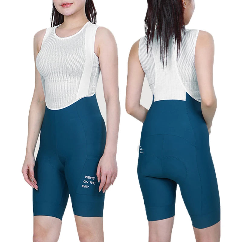 NEW Arrivals S-2XL Purple/Blue/Black Color Women's Professional Cycling Bib Shorts High Waist Bicycle Pants 3D Padded Slim Fit Biking Clothing MTB Road Bike Pants with Pockets