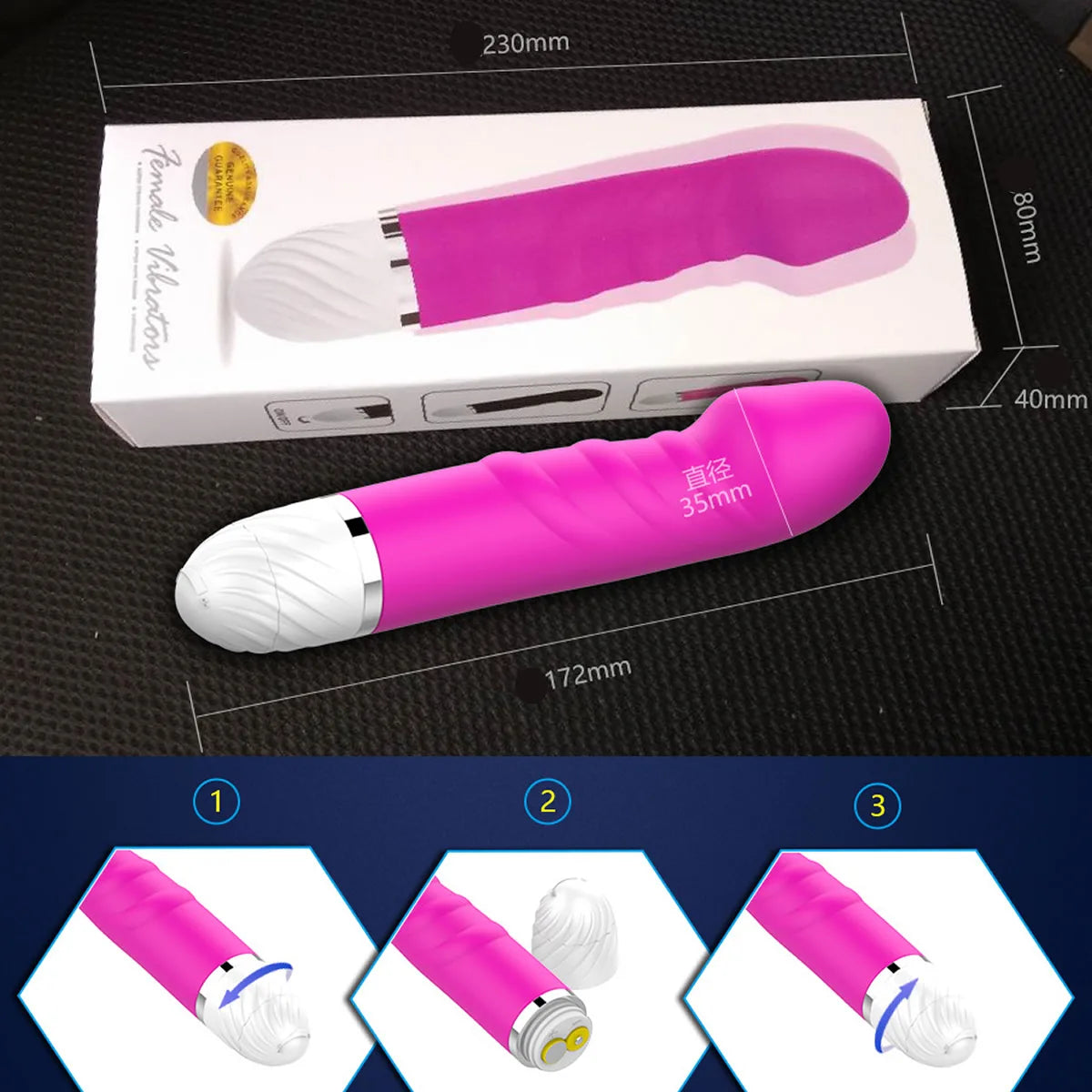 Adult 20 Speeds Vibrator Soft Silicone Dildo Realistic Penis Strong Motor G-spot Clitoral Stimulator Female Masturbator Adult Sex Toys