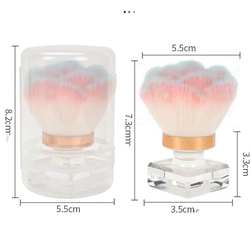 Nail Tool Dust-proof Brush Korean Fragrance Cleaning Dust-proof Brush Powder Blusher Brush Makeup Brush Rose Brush