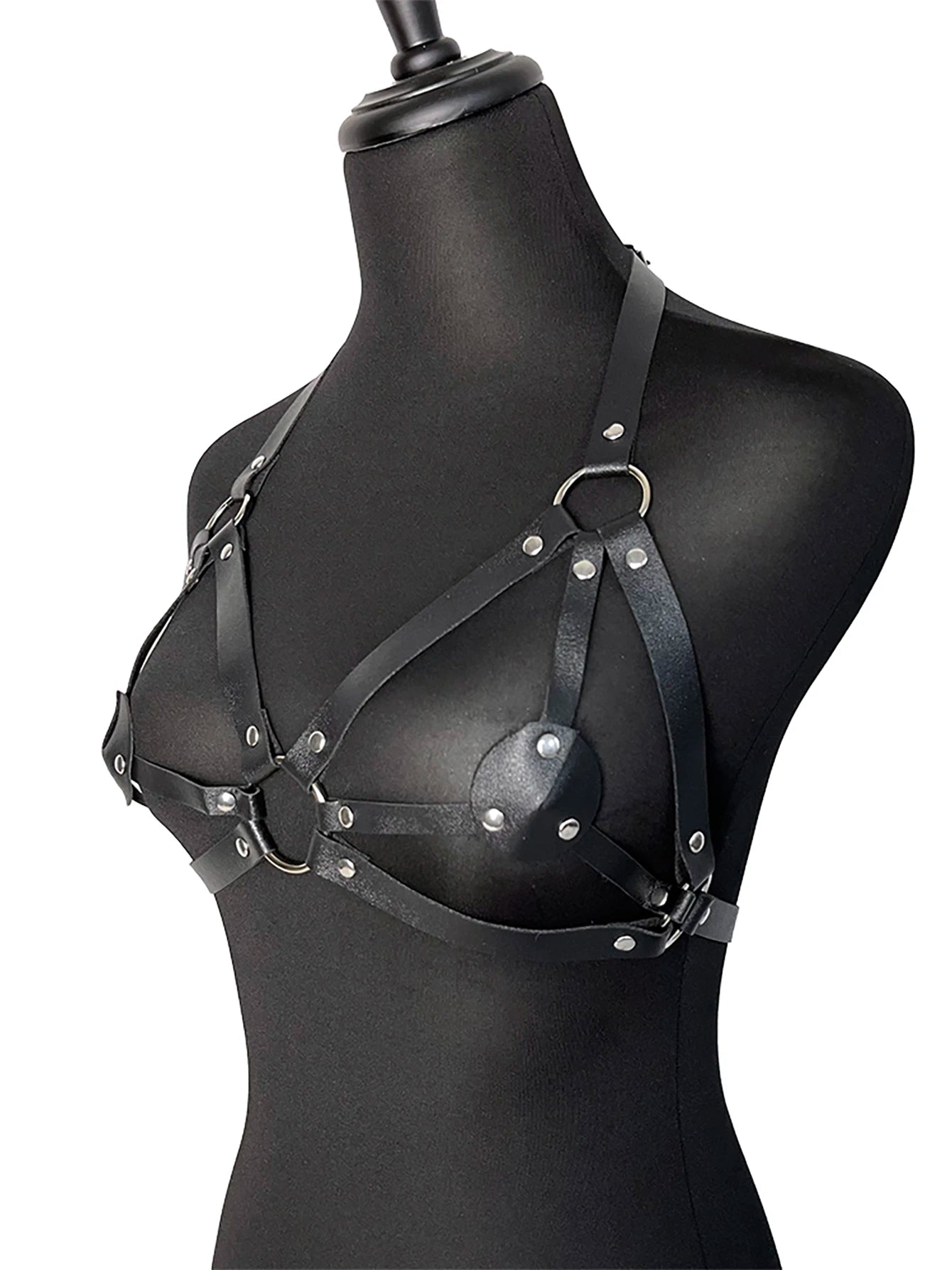 Fashion Chest Harness Corset Leather Lingeire Bondage Body Harness Belt Sexy Gothic Clothing Fetish Suspenders for Women