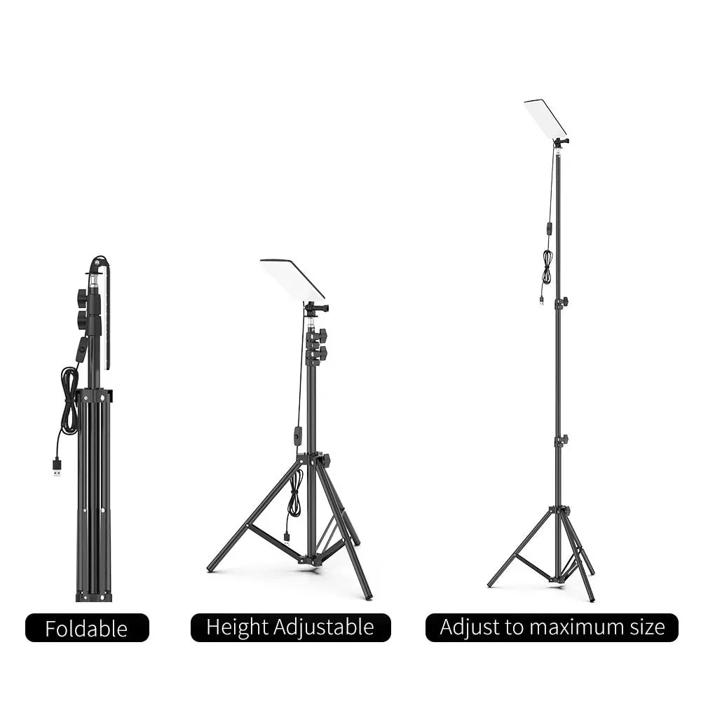 Portable Outdoors LED Work Light USB Tripod Camping Lamp Spotlight SMD Telescopic Pillar Lamps Collapsible Outdoor Picnic Light