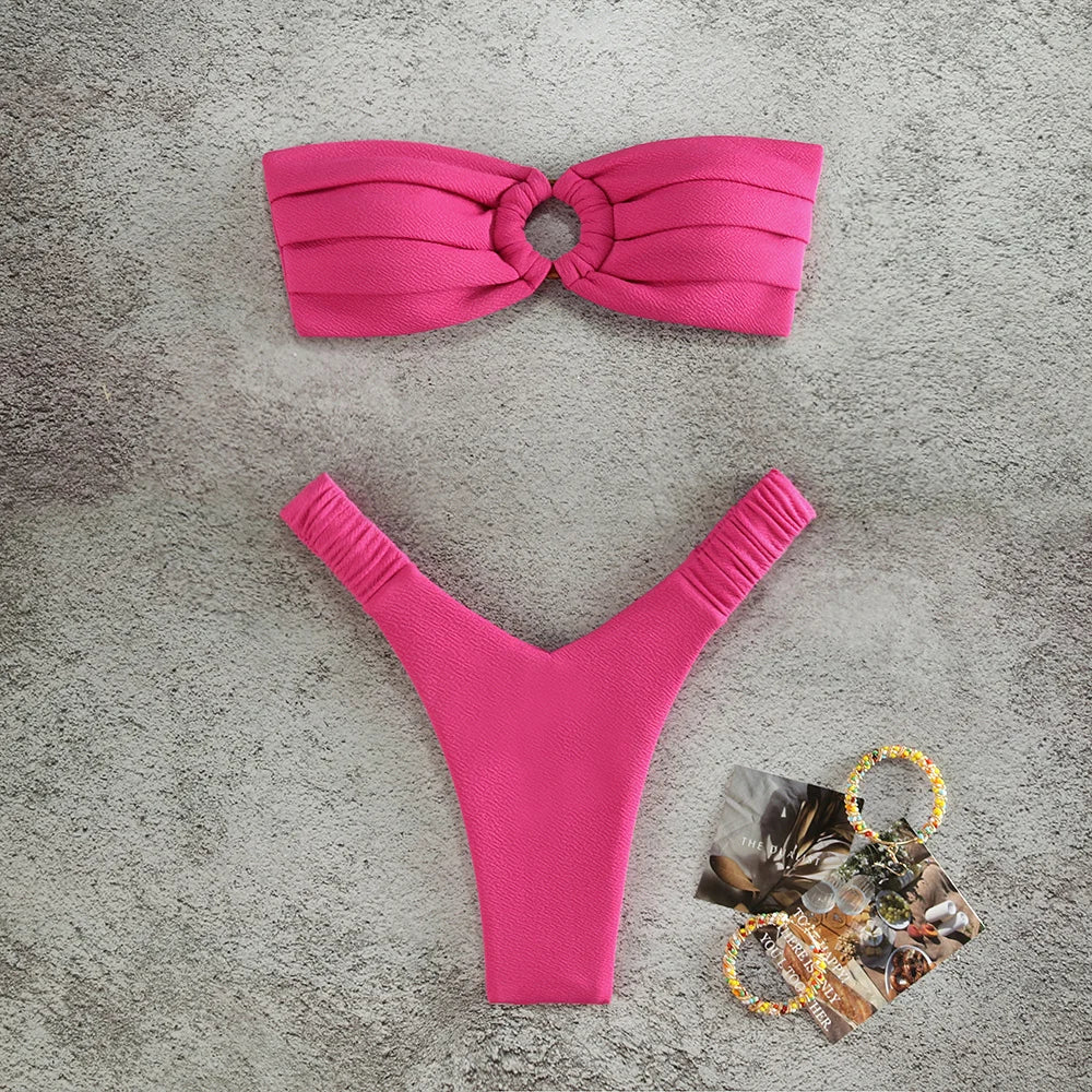 NEW 6 Colors Micro Bikini Push Up Women Swimsuits Sexy Female Swimwear Brazilian Bikini Set Thong Biquini Swim Suits Solid Beachwear Ladies Sexy Swimwear Set