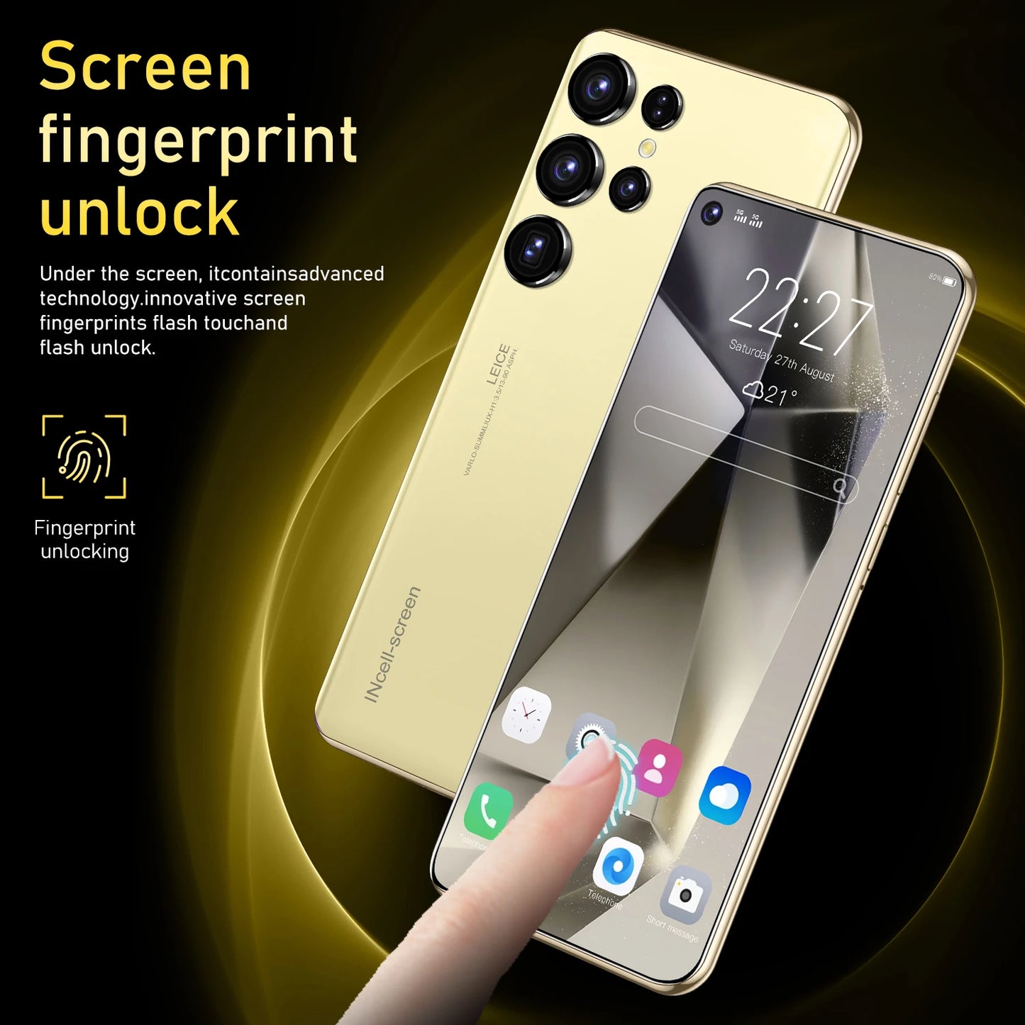 NEW S25 Ultra Smartphone 7.3 HD Screen 16G+1T 6800mAh Android13 Celular 5G Dual Sim Face Unlocked Original Mobile Phone