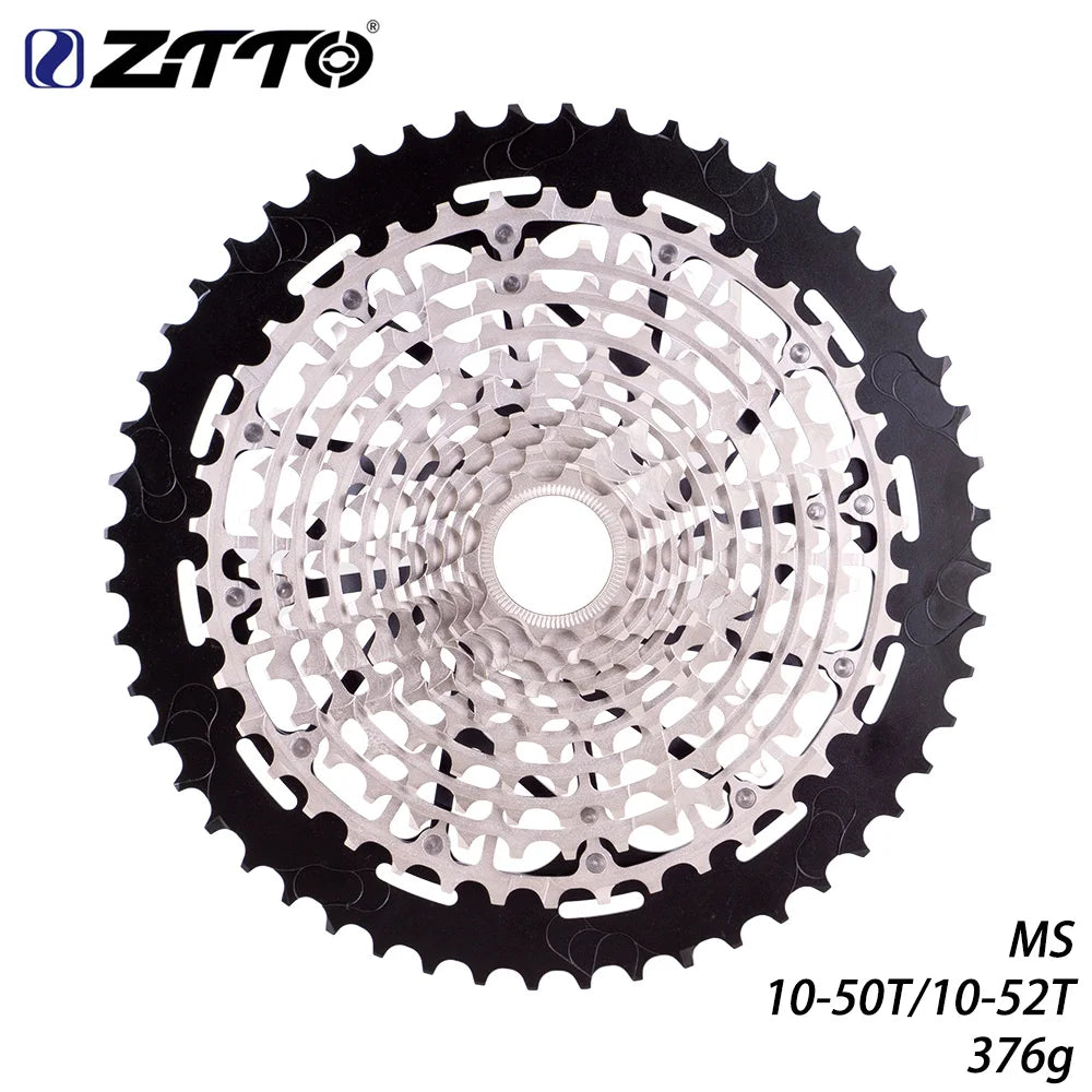 NEW Arrivals Ultimate MTB 12 Speed Lightweight 376g Cassette 10-50T MS ULT Micro K7 Spline 12speed For M6100 M7100 M8100 Mountain Bike Shift Chain Bicycle Accessories Sports Supplies