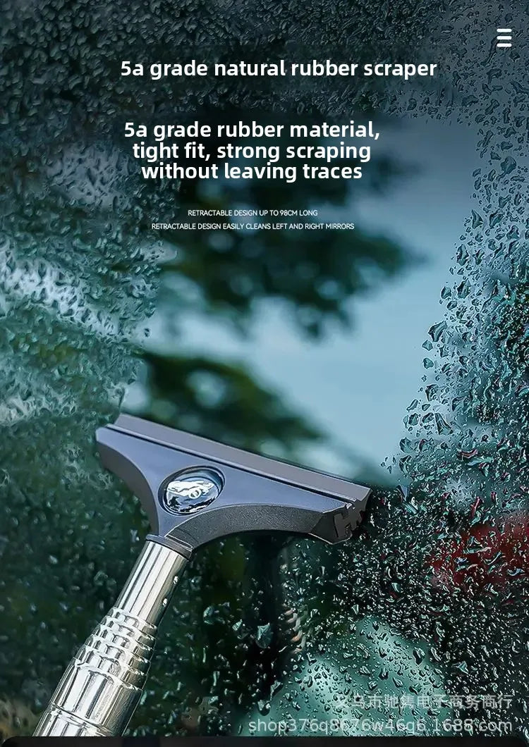 NEW Arrivals Car Rearview Mirror Wiper Extendable Multi-Function Car Wash Window Mist Ice Cleaner Glass Cleaning Brush Wiper for Automobiles Tools Car Cleaning Supplies
