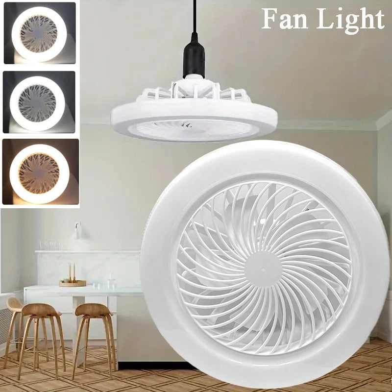 2PCS - 3PCS Nordic Ceiling Fan Lamp Bedroom Lamp Modern Simple Dining Room Invisible Ceiling Fan Lamp Fan All-in-one Lamp With Fan For Bedroom