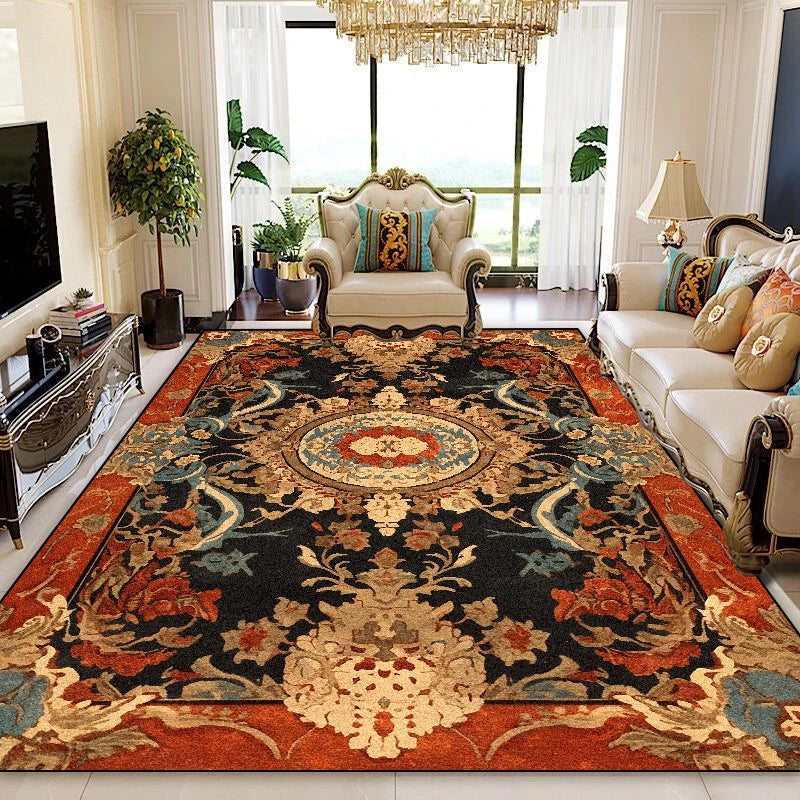 NEW Arrivals 8 Patterns/Flannels Luxury Persian Red Carpet Living Room Decoration Sofa Area Rugs 200x400cm Large Area Bedroom Non-Slip Floor Mat Washable European Style Luxury Carpets