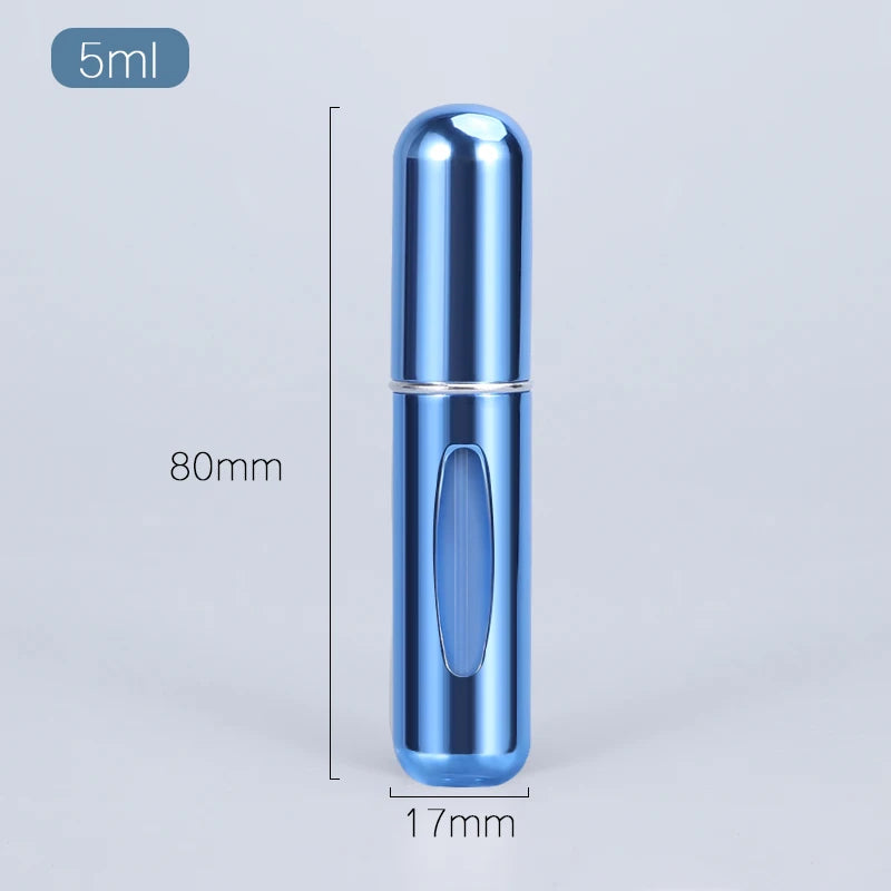 5/8ml Portable Mini Refillable Perfume Atomizer Aluminum Parfume Spray Bottle Empty Cosmetic Containers for Travel Tool