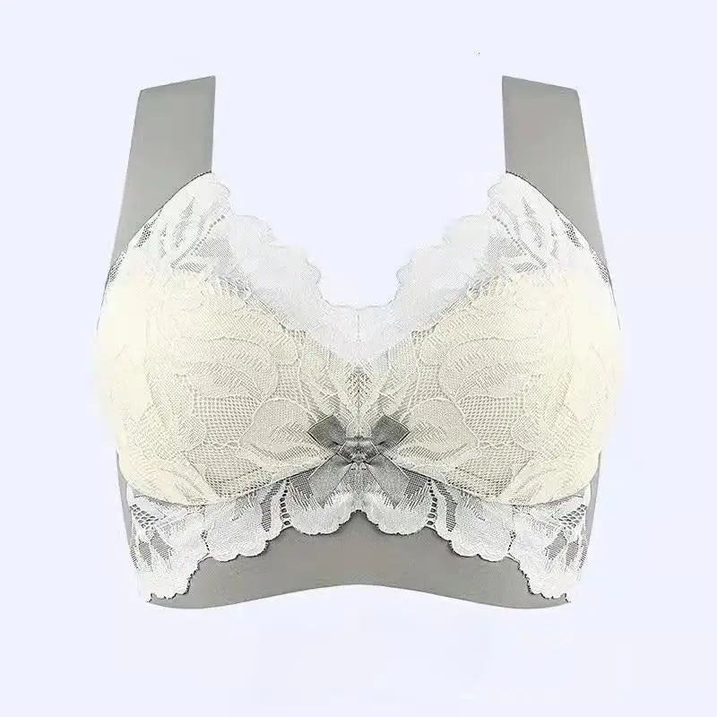 NEW Arrivals L-6XL Plus Size Underwear Seamless Bras Large Lace Wireless Women Vest Backless Tops Push Up Unwired Bra Without Bones Plus Underwear