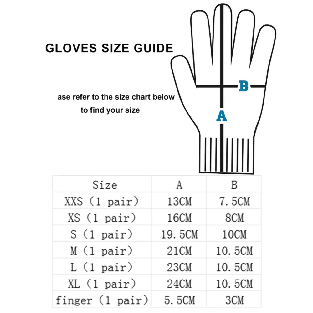 NEW Arrivals XXS-XL Size Level 5 Safety Anti Cut Gloves High-Strength Industry Kitchen Gardening Anti-Scratch Anti-Cut Glass Cutting Multi-Purpose Top Quality Class 5 Gloves