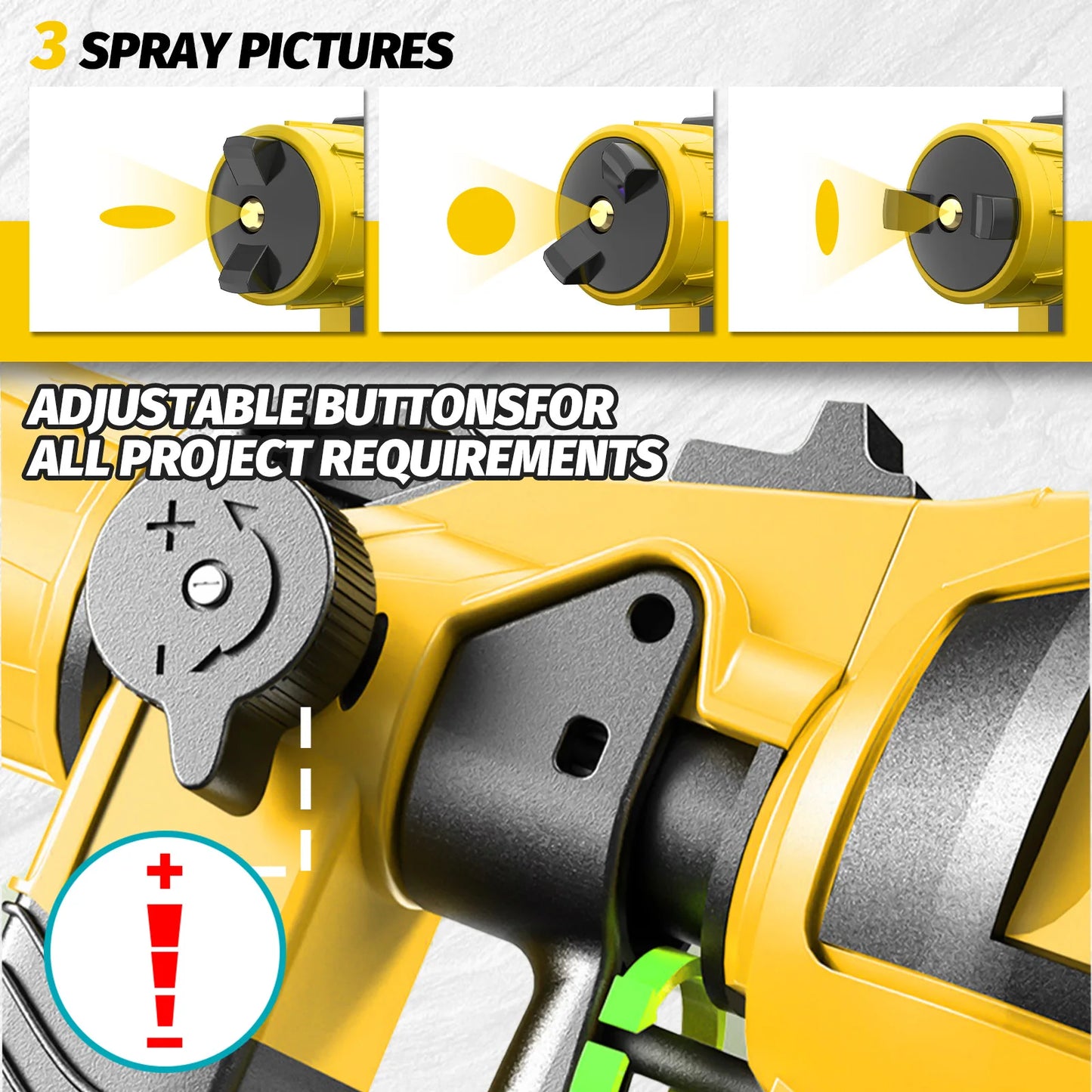 NEW Paint Sprayer Cordless Compatible for DeWalt 18V Battery Powered HVLP Power Spray Gun XR UK(Tool Only)