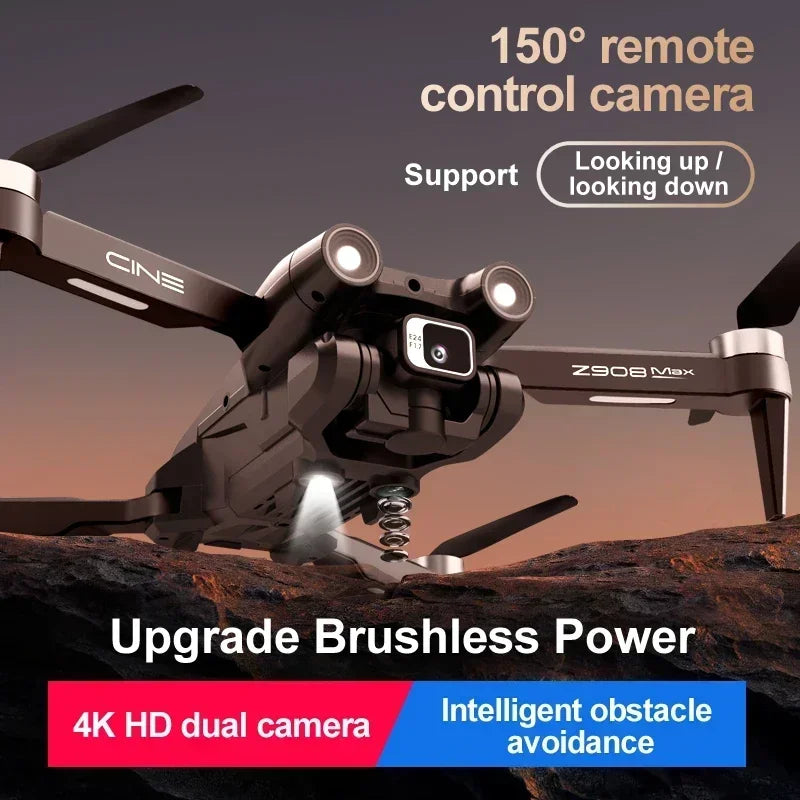 NEW Arrivals 3000M 2 Cameras + Battery Set Xiaomi Mijia Z908 Pro /MAX 8K Professional Camera Drone ESC Professional 4K Drone Optical Flow Localization 3sided Obstacle Avoidance Quadcopter Drone