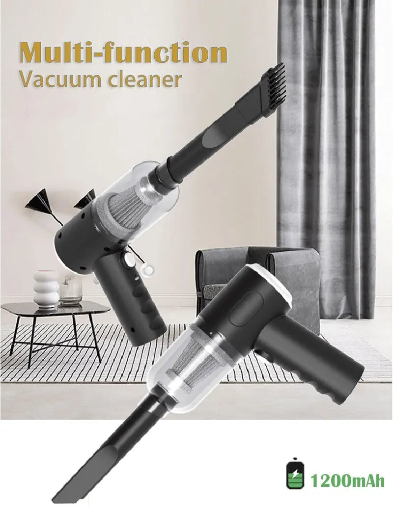 NEW Arrivals 9000PA Wireless Car Vacuum Cleaner USB Charging 1200mAh Portable Cleaning Appliance Mini Wet and Dry Vacuum Cleaner Household Car Cleaning Supplies