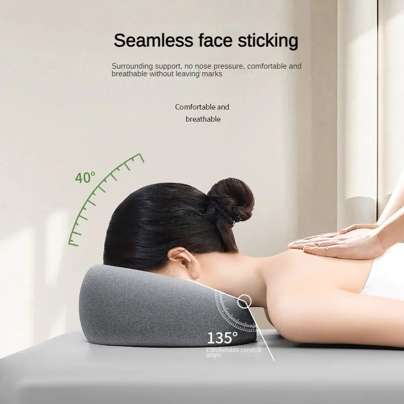 NEW Arrivals 2PCS Set 4 Colors Memory Foam Salon Massage Pillow Universal Face Cradle for Massage SPA Beauty Salon Pad Relax U Shape Face Chest Ribs Pillow Massage Set