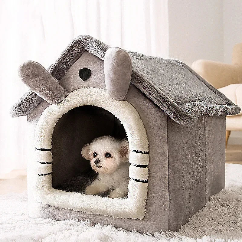 Pet House Nest Warm In Winter Suitable For Small Dogs Cats All Year Round Fully Removable Washable More Convenient For Cat Bed
