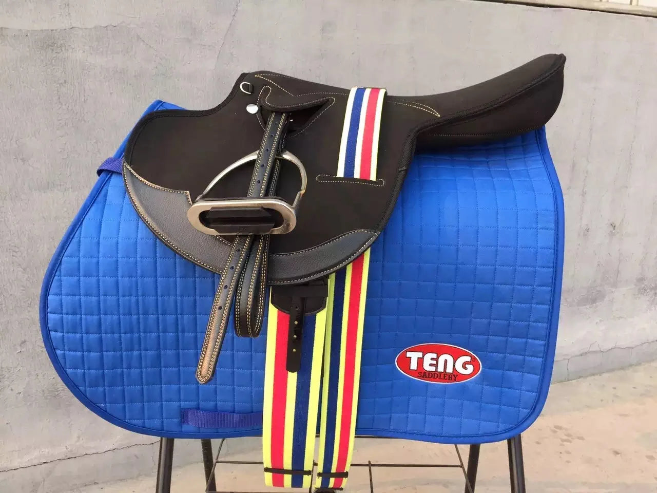 New Comfortable Thickened Morning Exercise Horse Saddle Skills Saddle Full Set Wear-Resistant Equestrian Supplies Horse Anti-Skin Saddle