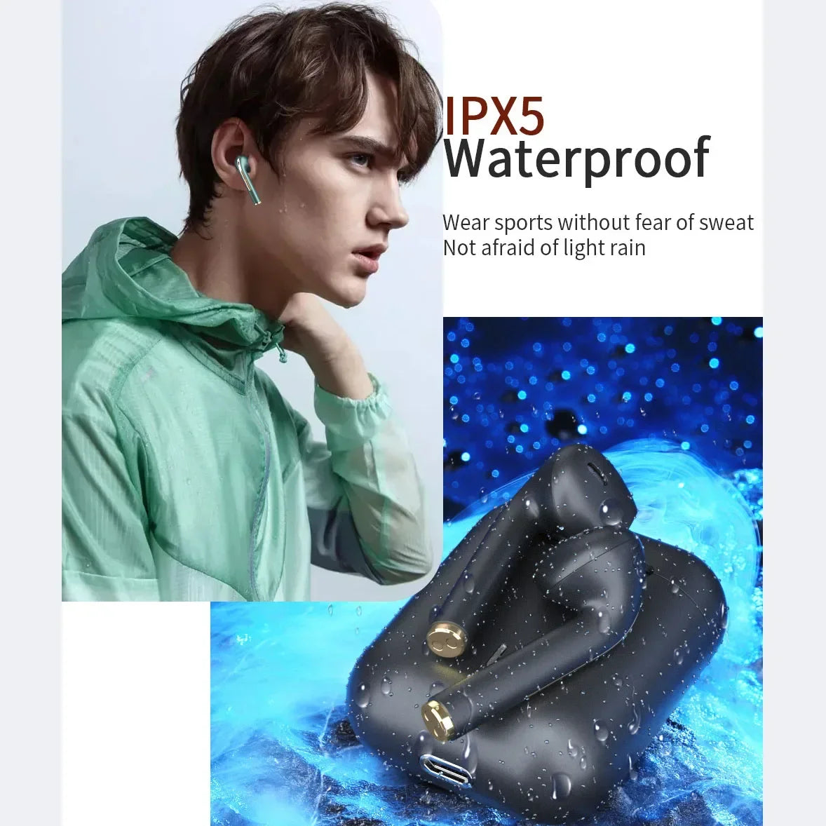 Original XIAOMI J18 Headset Wireless Earphones Bluetooth Headphones True For Stereo Sport Game TWS Earbuds In Ear With Microphone Touch Electronics Supplies