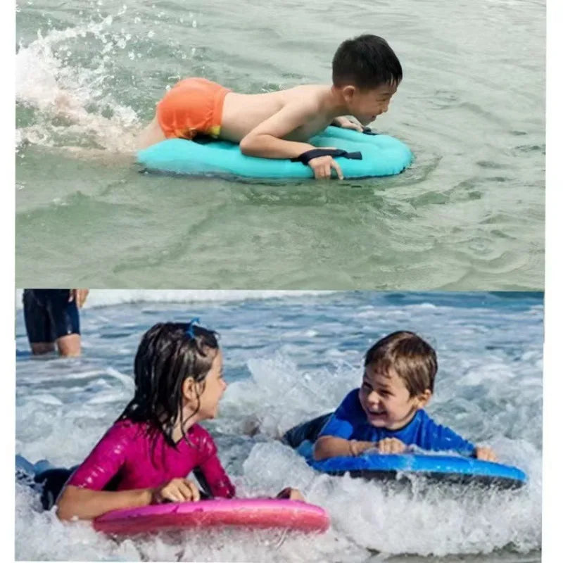 NEW 1pc Oxford Cloth Inflatable Bed Surfboard Swimming Floating Row Inflatable Surfboard With Handle For Beach Surfing Summer Sports Supplies