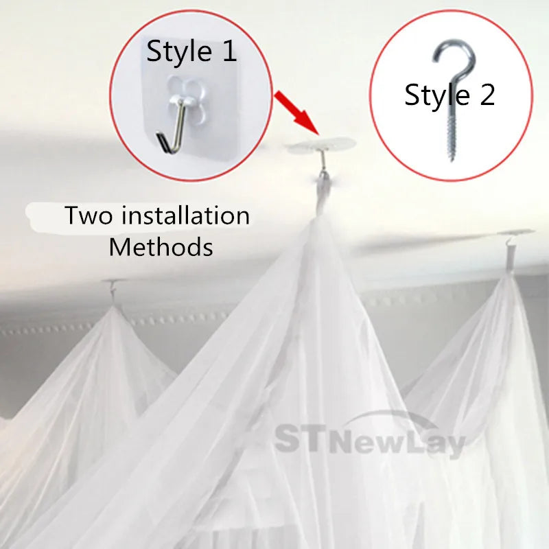Sexy Mosquito Net Palace Four Door King/Queen Double Size Home Single Bed Prevent Insect Outdoor Square Grace White Canopy Net