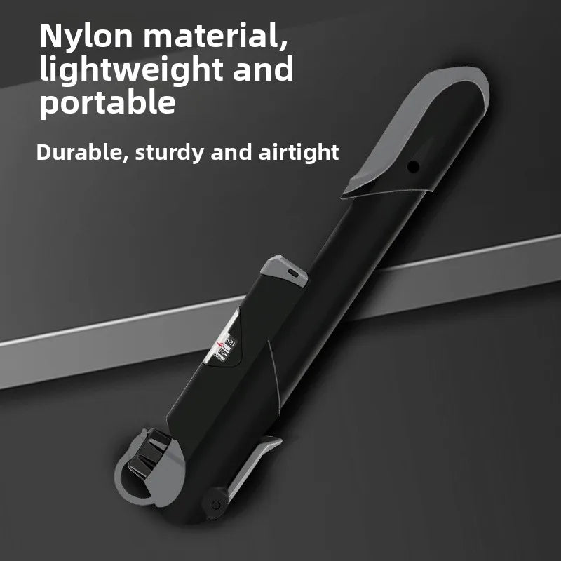 NEW Arrivals Bicycle Mini Pump Battery Car Mountain Bike Road Bike Portable Beauty Mouth French Mouth Air Pump Outdoor Riding Equipment Bicycle Parts Accessories