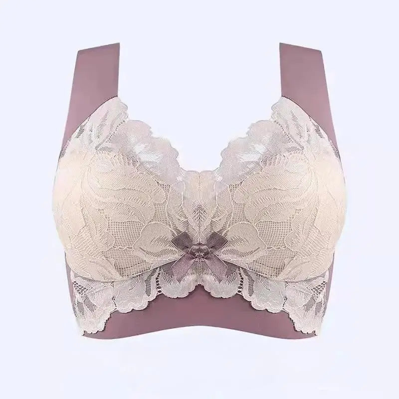 NEW Arrivals L-6XL Plus Size Underwear Seamless Bras Large Lace Wireless Women Vest Backless Tops Push Up Unwired Bra Without Bones Plus Underwear