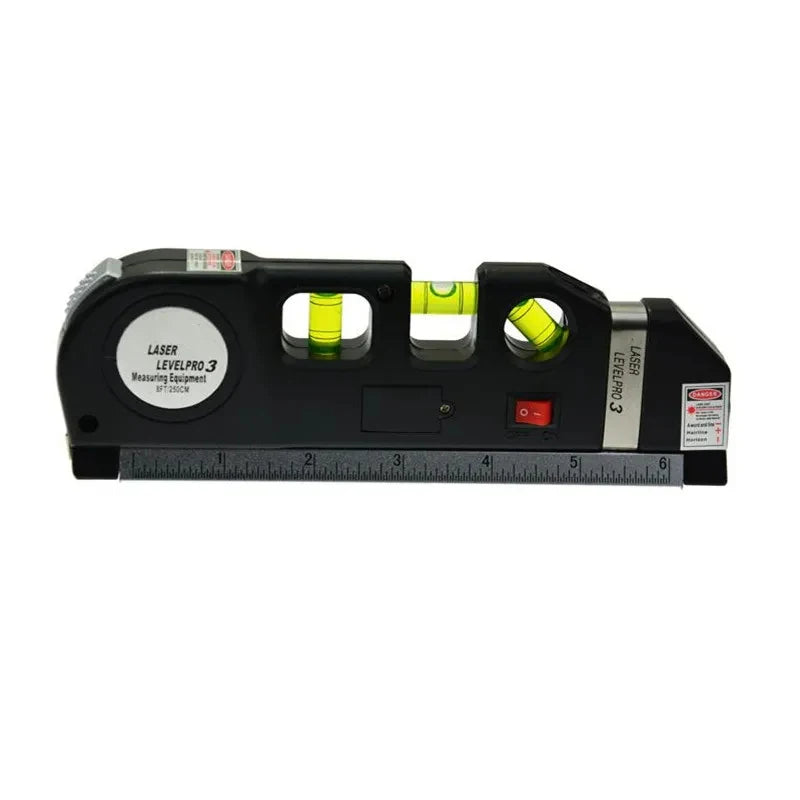 NEW Arrivals Laser Level Horizon Vertical Measure 8FT Aligner Standard and Metric Rulers Multipurpose Measure Home Appliances