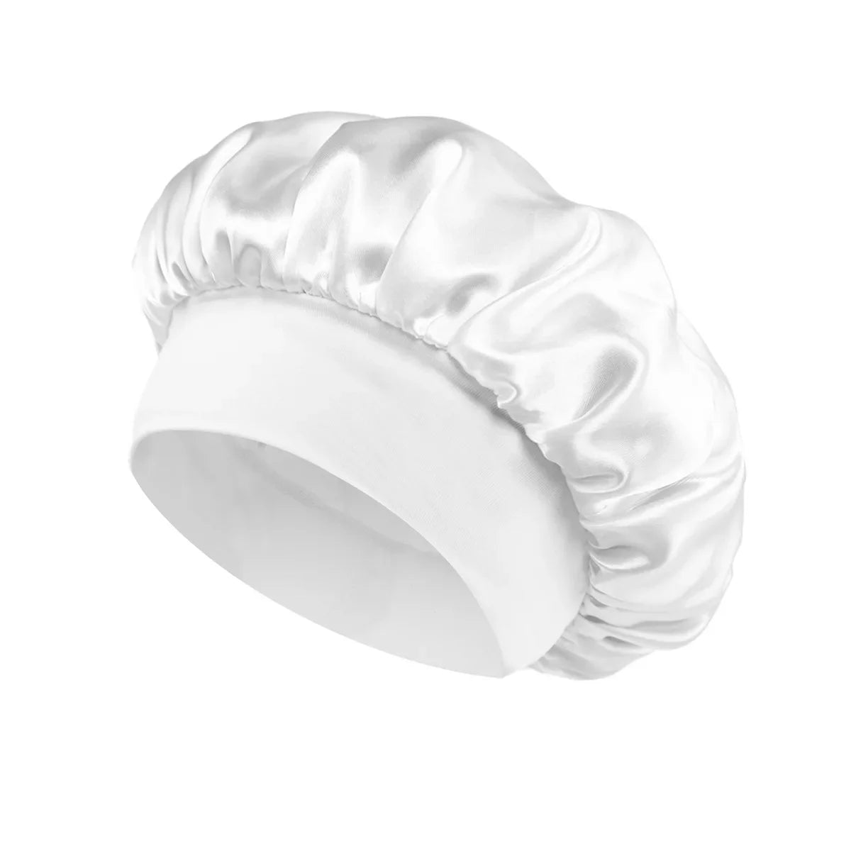 NEW Arrivals 13 Colors Soft Silk Satin Lined Bonnet Large Satin Hair Bonnet Household Sleep Shower Cap Hair Wrap Cover for Long Hair Ladies Beauty Salon Spa Tools Women Hair Care Accessories