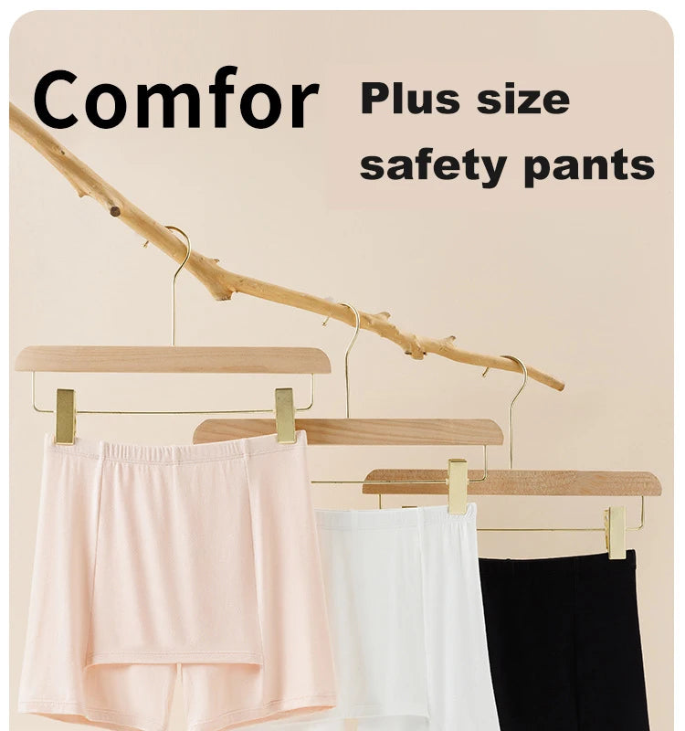NEW Arrivals M-4XL 3 Colors Women Double Layer Safety Panties Boxer High Waist Protective Shapewear Underwear Seamless Protective Shorts Pants Under the Skirts