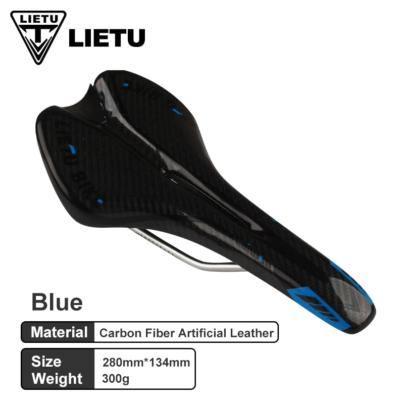 NEW Arrivals 12 Colors Bicycle Carbon Fiber Saddle MTB Road Bike Cycling Silicone Skid-Proof Saddle Seat Silica Gel Cushion Seat Leather Front Seat Mat Bicycles Accessories