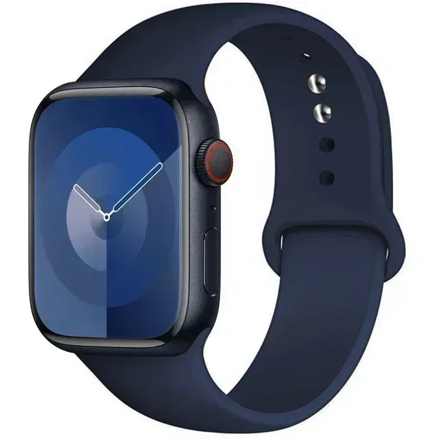 Original Silicone Strap For Apple Watch Band 44mm 38-40 42-46 41-45 46MM 49 mm Bracelet Watch Serie Accessories 10 9 7 4 5 6 8 SE Ultra 2 3 Electronics Supplies