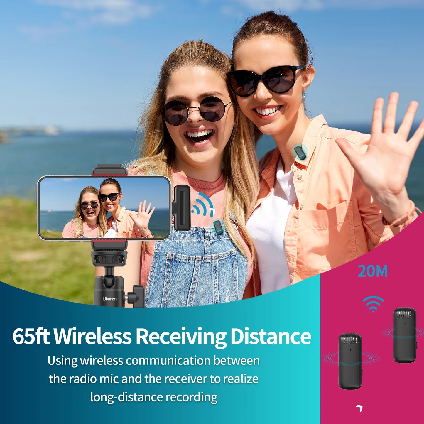NEW!!!! HOT SALE!!!! J12 Wireless Lavalier Microphone Professional Portable 20M Receive Range Plug Play Mic For Smartphone Android iPhone16 15 14 13 12 Products Live Stream YouTube TikTok Reels Recording Electronics Sound Su