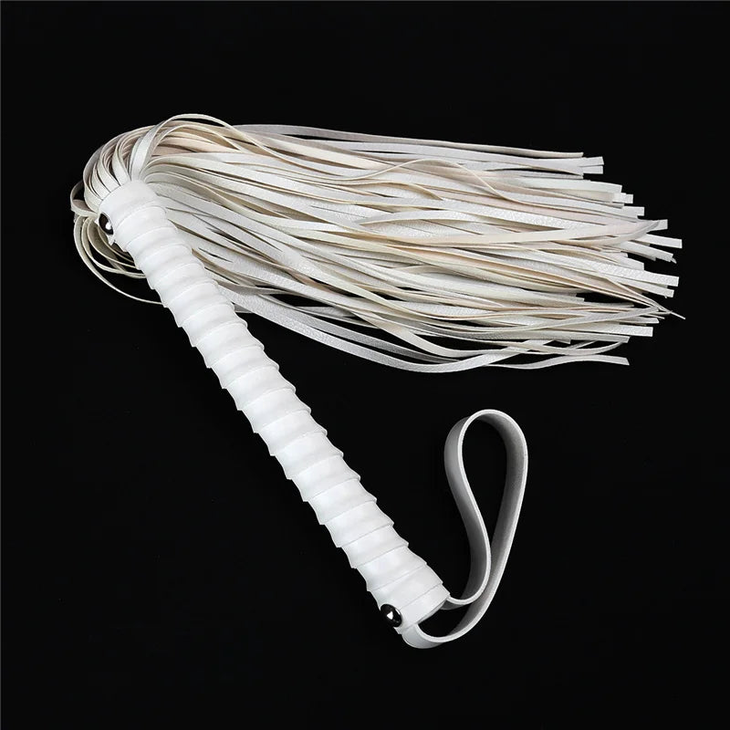 White Porno Bed BDSM Bondage Set PU Sponge Restraint Kit Handcuffs Collar Whip Exotic Games Sex Toys for Couples Women
