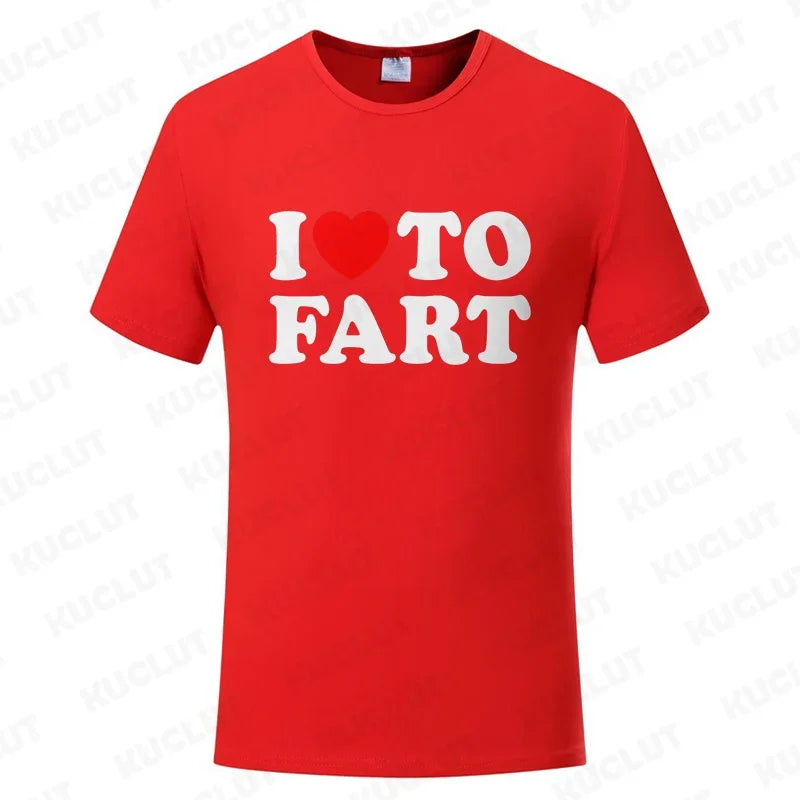 NEW Arrivals S-4XL Plus Size *I Love to Fart- Huge Fart Loading* Women Men's T-Shirt Tee Joke Gag Gifts Summer Streetwear Clothes Short Sleeve Tees Funny Graphic Tops