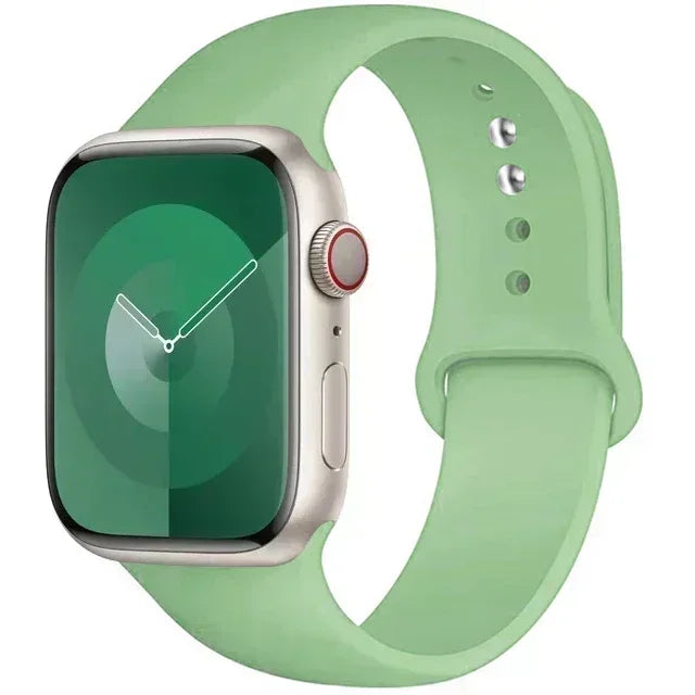Original Silicone Strap For Apple Watch Band 44mm 38-40 42-46 41-45 46MM 49 mm Bracelet Watch Serie Accessories 10 9 7 4 5 6 8 SE Ultra 2 3 Electronics Supplies