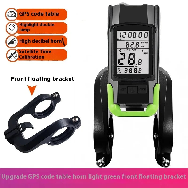 NEW Upgrade GPS Wireless Code Table Speaker 5000 mAh 1000 Lumens Light Three in One Five-Star Positioning Long Endurance High Brightness Riding Equipment