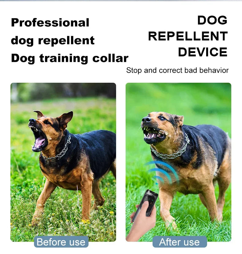 New Arrivals Ultrasonic Bark Catcher with LED Flashlight, Dog Repeller, Anti-Barker, Deterrent Bark Repeller Pets Supplies