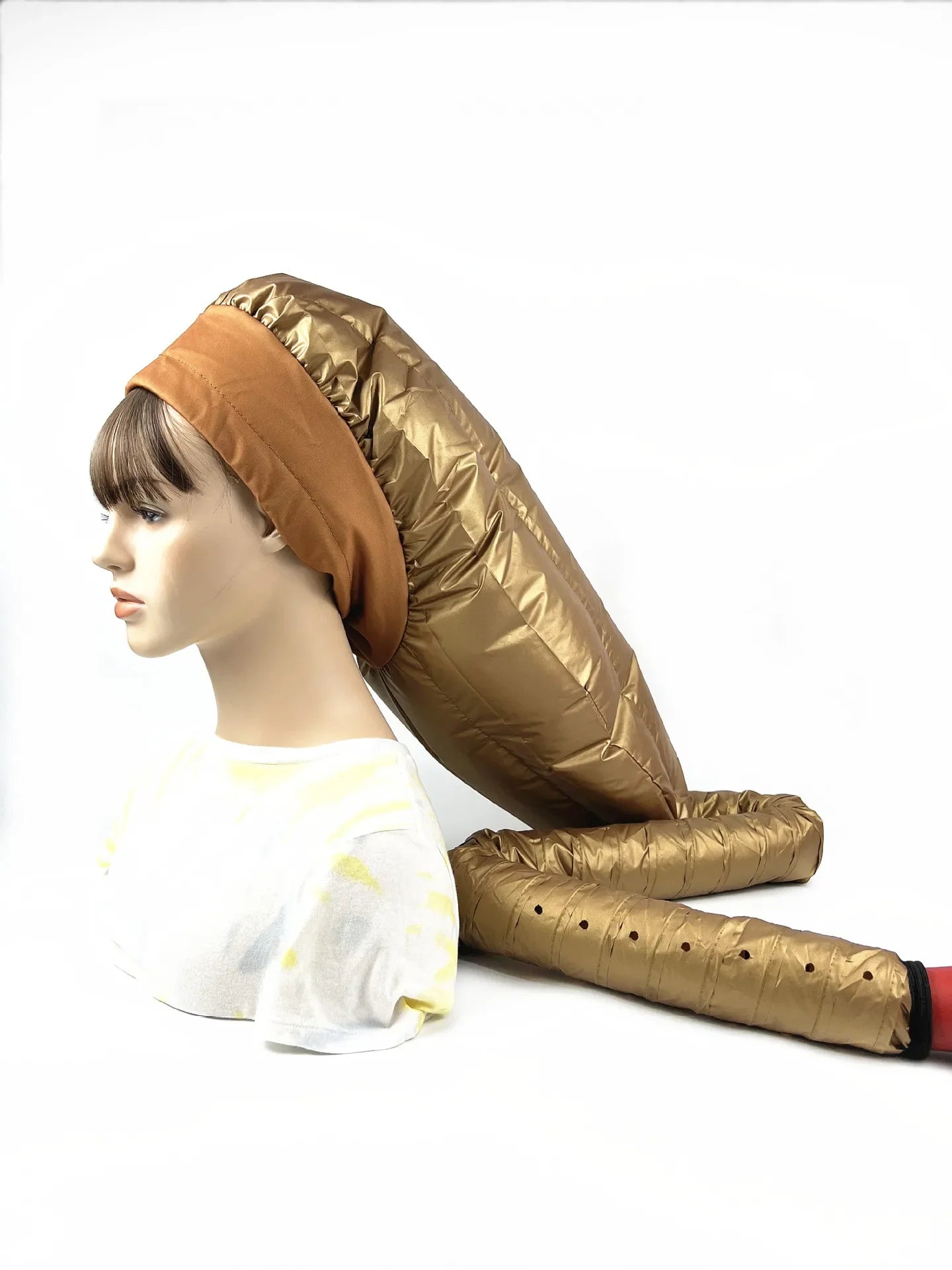 NEW Arrivals 4 Colors Portable Hair Dryer Cap Long Tube Hair Drying Hood Oil Treatment Cap Non-Damaging To Long Hair Special Drying Cap Ladies Beauty Salon Spa Accessories Women Hair Care Supplies
