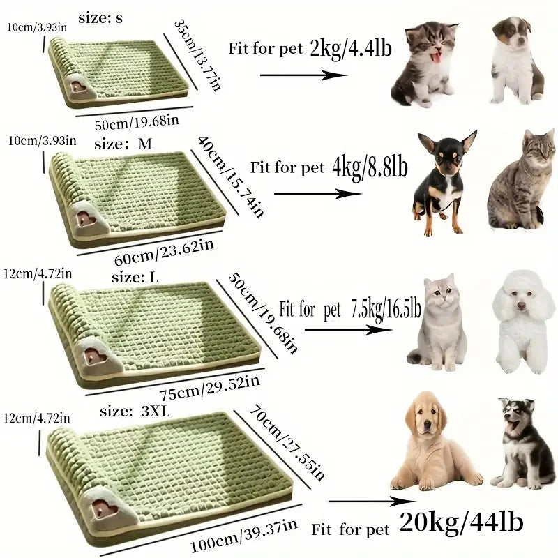 Cross-Border New Arrival Sleeping Dog Orthopedic Mat Winter Warm Removable Washable Kennel Mattress Pet Supplies Large Dog Dog Bed Pets Supplies