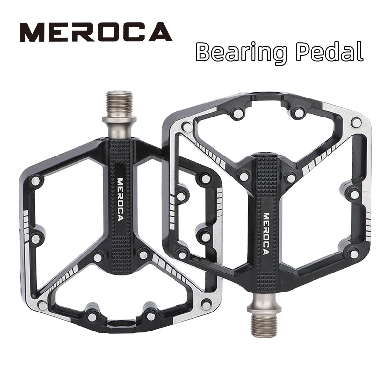 NEW Arrivals Ultralight Sealed Bearing Pedal Non-Slip Al Alloy Multi Specification Plating/Black Use for MTB BMX Road Bike about 410g Professional Pedals Bicycle Parts Accessories Sports Supplies