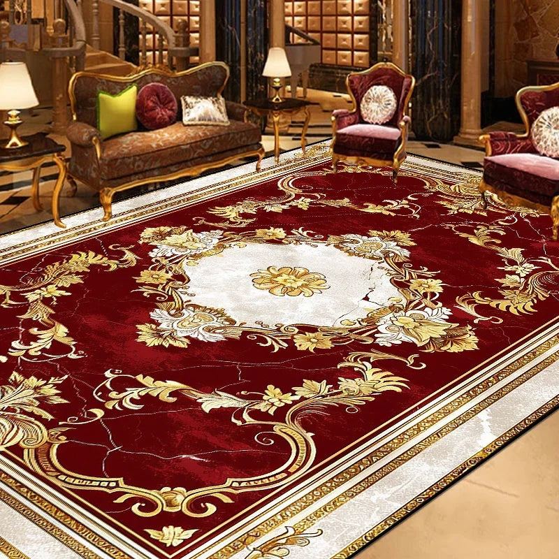 NEW Arrivals 13 Patterns 2Mx4M Luxury Retro Persian Carpet Living Room Large Area Decoration Sofa Area European Style Rugs for Bedroom Cloakroom Non-Slip Floor Carpets