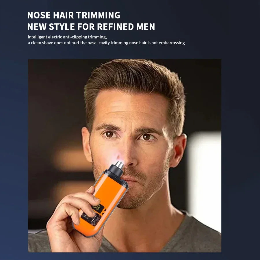 NEW Arrivals 2 In 1 Electric Portable Ear And Nose Hair Trimmer Clipper Professional Painless Portable Eyebrow For Men Women
