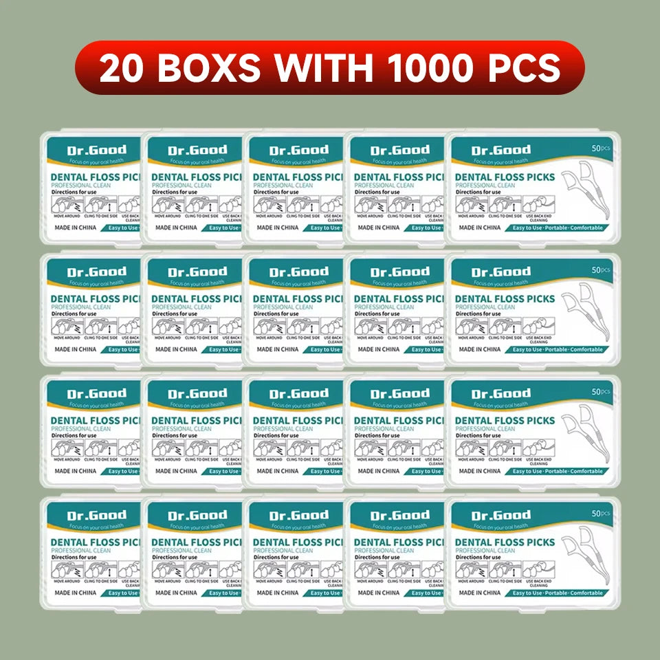 NEW Arrivals 1000 PCS Set Dental Floss Sticks Oral Personal Care Dentistry Tools Teeth Cleaning Accessories