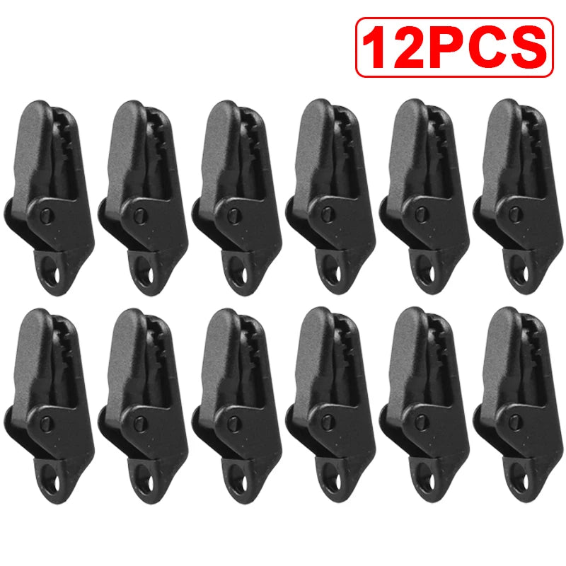 NEW 36PCS Set Awning Rope Clamp Tarpaulin Clip Tent Canopy Clip Buckle Reusable Tent Crocodile Clip Awning Outdoor Camping Accessories