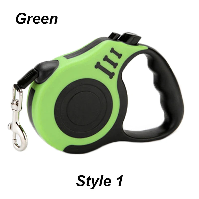 NEW Arrivals 12 Colors 5m Dog Leash Strong Automatic Retractable Durable Nylon Lead Puppy Outdoor Travel Walking Hiking Traction Rope Dogs Accessories Pets Supplies