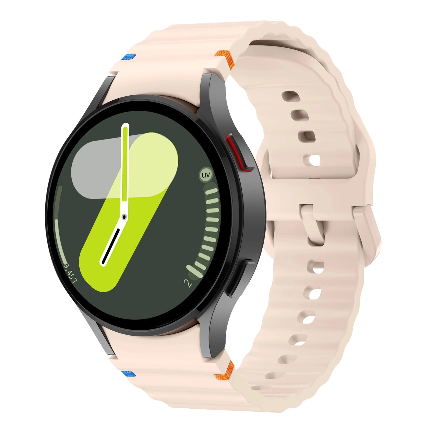 NEW for Samsung Galaxy Watch 7 Band FE/5 Pro/6/4 Classic 44mm 40mm Original Silicone Sport Belt Bracelet Galaxy Watch 7 Strap