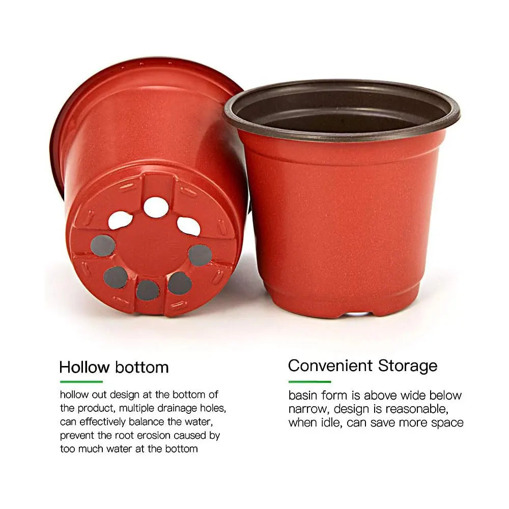 NEW Arrivals 20PCS Set 3 Size Plant Pot Garden Nursery Box Cup Seed Starting Flower Pots Lightweight Succulent Seedling Tray Transplant Flower Vegetable Container Box Plants Cultivation Germination Pots Home Garden Accessorie