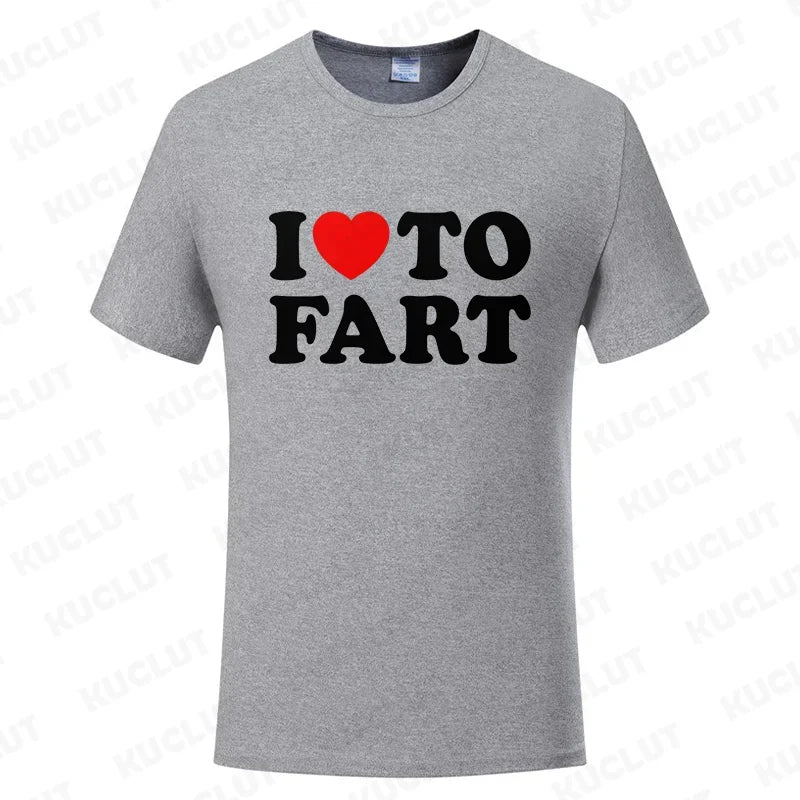 NEW Arrivals S-4XL Plus Size *I Love to Fart- Huge Fart Loading* Women Men's T-Shirt Tee Joke Gag Gifts Summer Streetwear Clothes Short Sleeve Tees Funny Graphic Tops