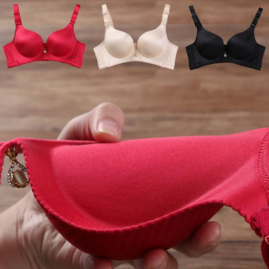 NEW Arrivals  6 Colors Girl's 8cm Thickened Bra Steamed Bread Cup  Adjustable Underwear  No Mark  No Steel Ring  Breast Lingerie Push Up Women  Bras Ladies Underwear Lingerie Supplies
